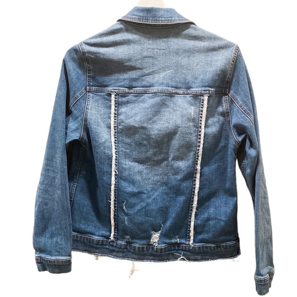 Just USA distressed denim jacket - Picture 3 of 4